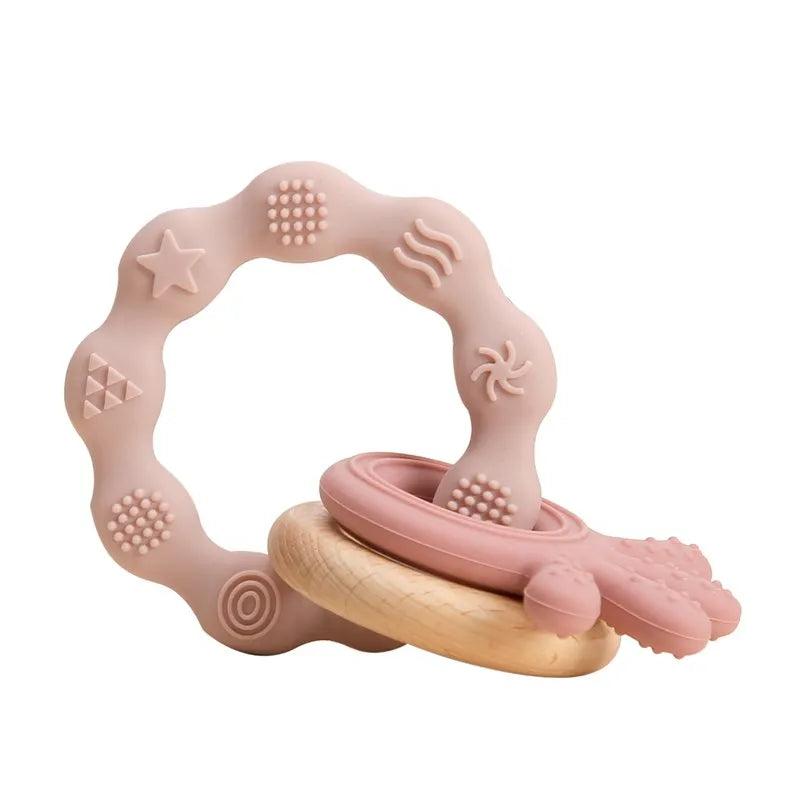 Baby Teether Gloves Kids Cartoon Bear Teething Silicone Dental Care Gums Anti-Eating Hand ​Molar Stick BPA Free ​Baby Accessorie