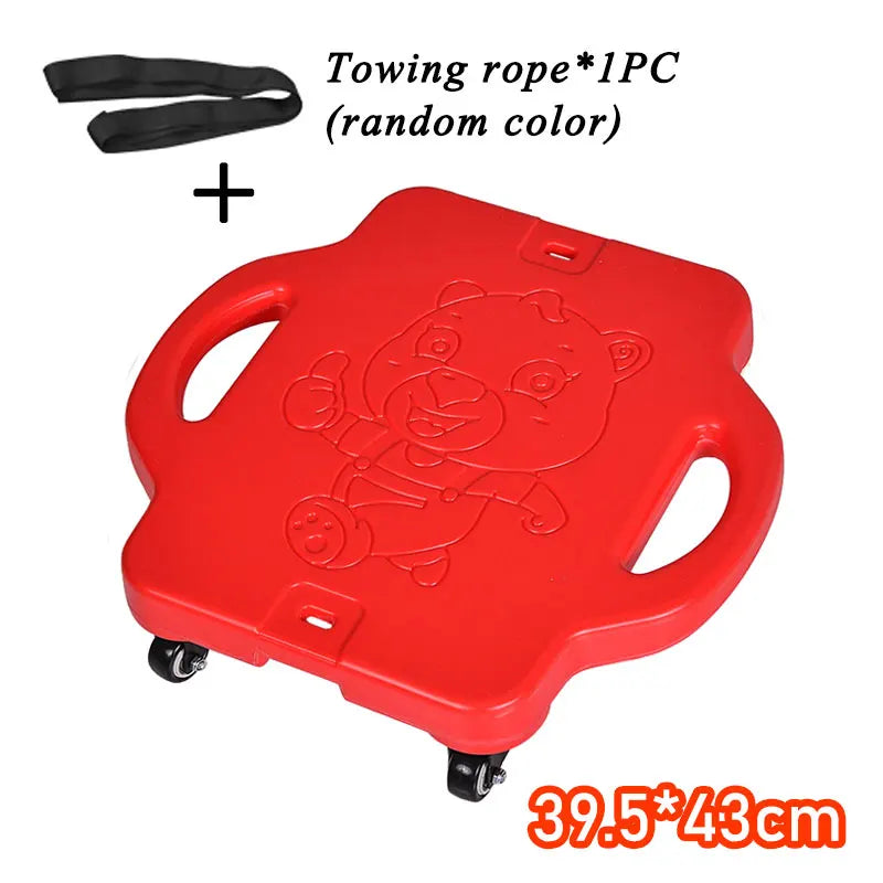 Montessori Sensory Integration Children Toys Mute Four-Wheeled Scooter Balance Training Outdoor Sports Teaching Aid Sensory Toys