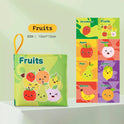 Soft Baby Fabric Book Interactive Sensory Activity Cloth Book for Babies First Educational Montessori Early Learning Game