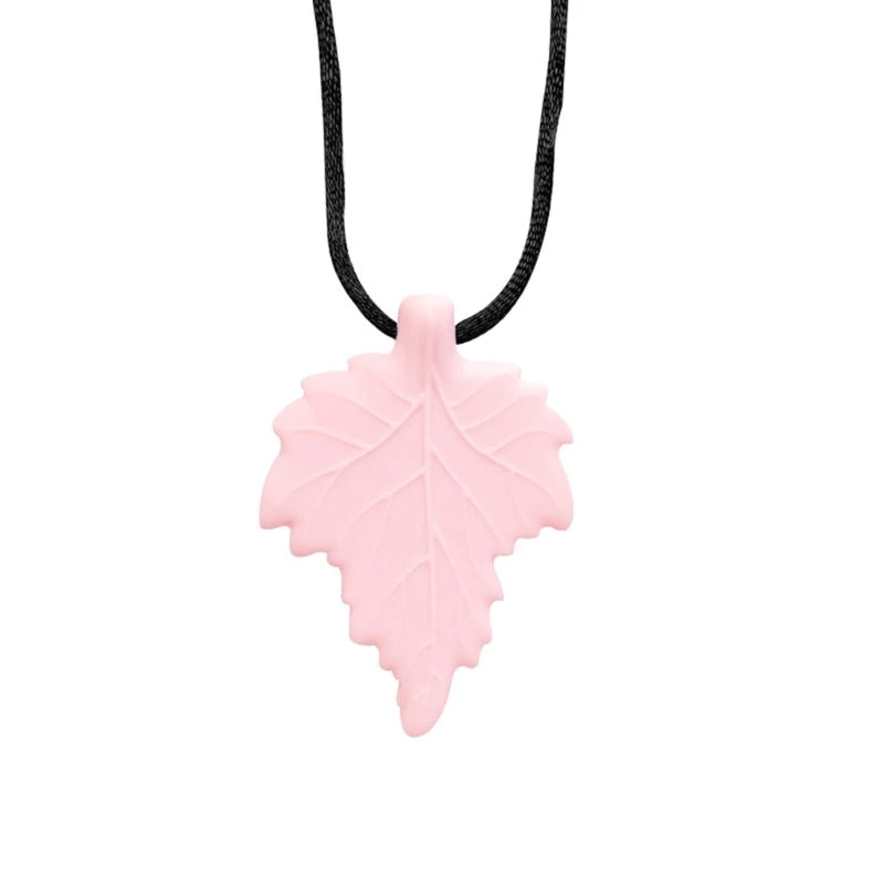 Silicone Baby Teether Necklace - Sensory Chewy Pendant for Teething Relief and Special Needs Support