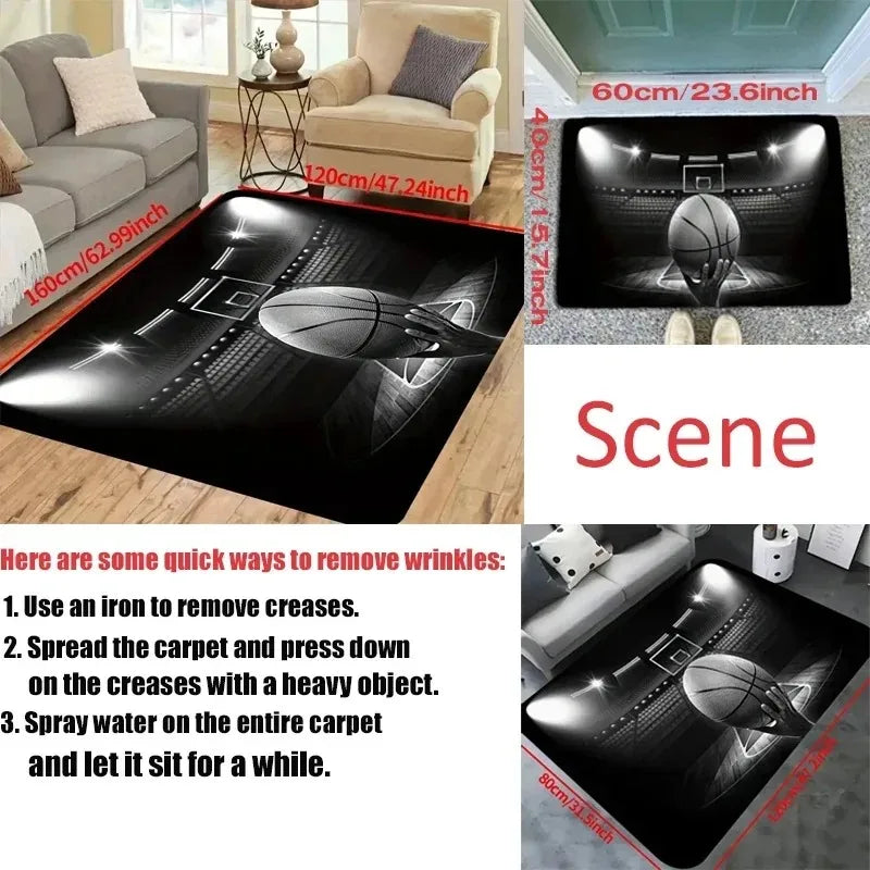 Children'S Hop Count Rugs Hopscotch Large Area ABC Alphabet Education Playroom Carpet Decor Bedroom Anti-Slip Floor Mat Alfombra