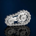 Bike Chain Metal Fidget Spinner 9 Gear Linkage Hand Spiner Magnetic Slider Stress Relief Toys for Adults EDC Funny Gifts