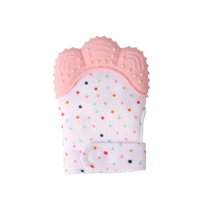 Baby Teether Cartoon Printed Children'S Gloves for Children and Babies Teethers anti Eating Hand Teething Chewing Toy Baby Stuff