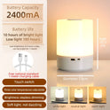 Touch LED Night Light USB Table Lamps Rechargeable Dimmable Bedside Light for Bedroom Decor Home Christmas Gift Child Night Lamp