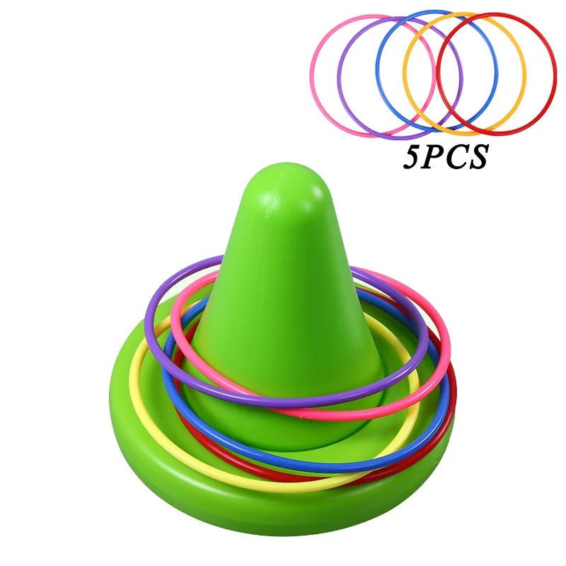 Children Balance Training Sensory Integration Toy Unicorner Chair Throwing Ring Funny Game Balance Perception Kids Teaching Aid
