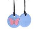 Sensory Chew Necklace for Children - Autism & ADHD Teething Silicone Pendant - BPA Free Chew Toy