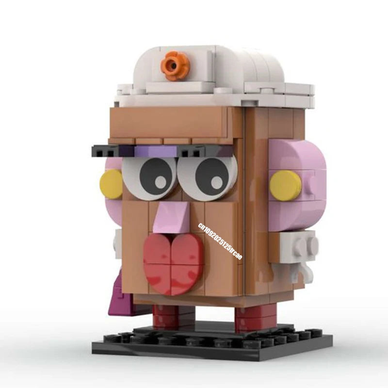 New Hot Famous Toys Movie Series Toy Storyed Character Square Head Figures Model Blocks Diy Creative Ideas Kid Birthday Gifts