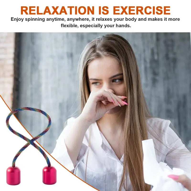 Fidget Toy Worry Beads Finger Skill for Men Women Anxiety Relief Fingertips for Game Non-Stop Kinetic Art