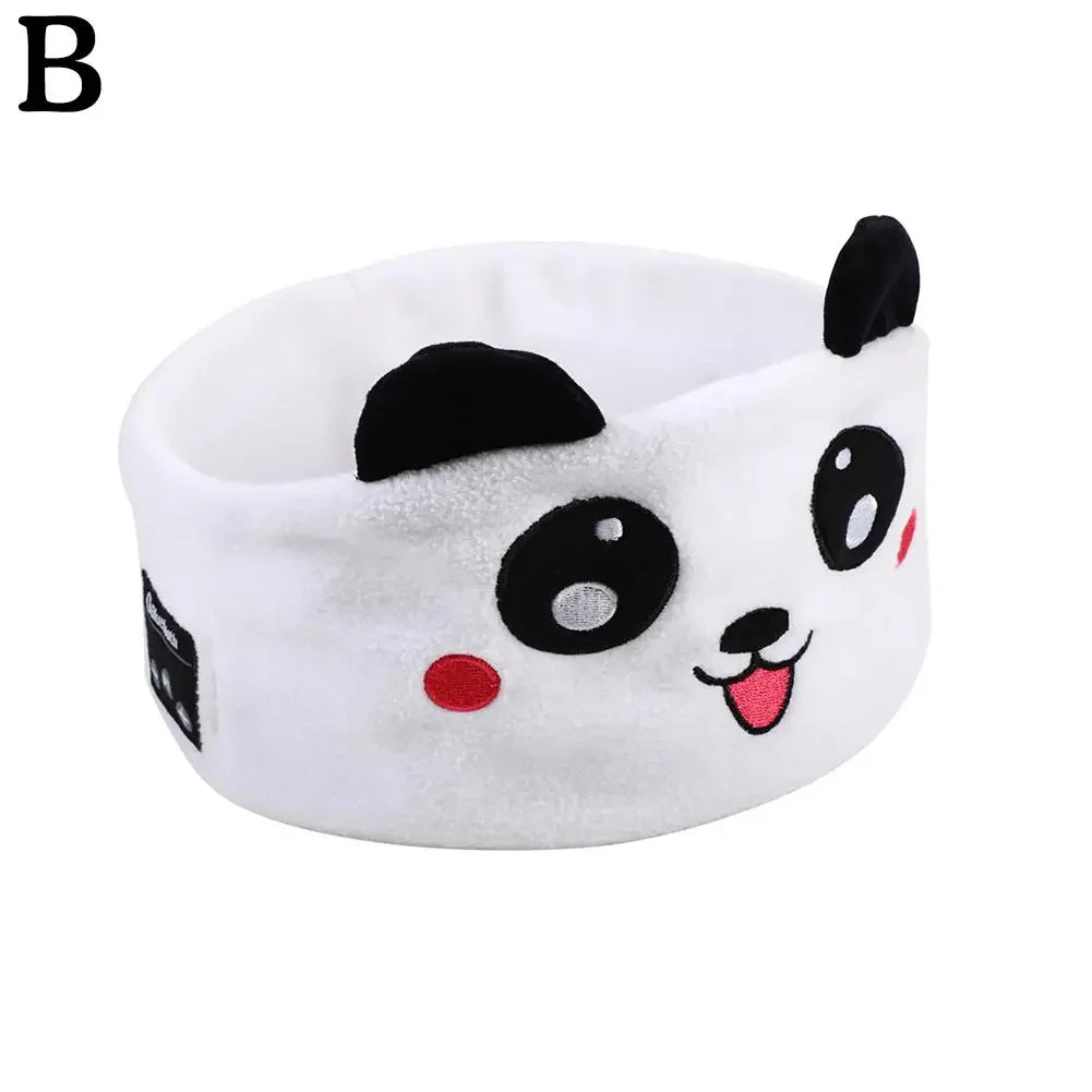 Adorable Bluetooth 5.0 Animal-Themed Sleep Mask Headphones for Kids with Wireless Earbuds