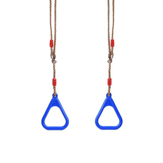 Kids Hanging Gymnastic Rings Indoor Outdoor Playground Swing Garden Backyard Obstacle Course Sensory Integration Training Toys