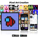 Smart LED Matrix Pixel Display RGB DIY Graffiti Bluetooth App Control Art Display for Gaming Room Decor Cool Animation Frame