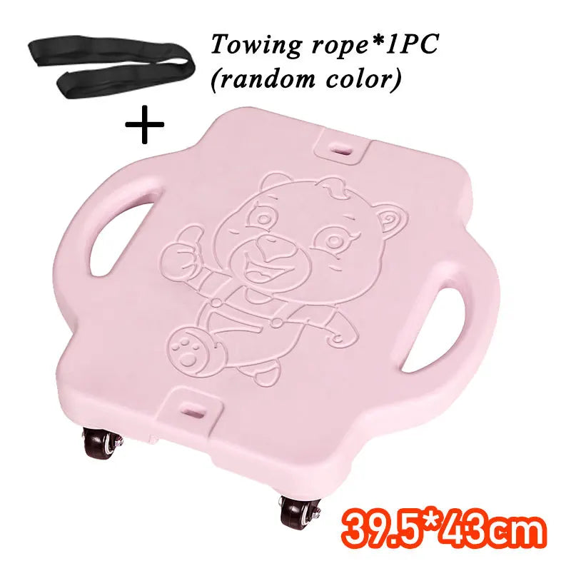 Montessori Sensory Integration Children Toys Mute Four-Wheeled Scooter Balance Training Outdoor Sports Teaching Aid Sensory Toys