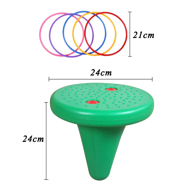 Children Balance Training Sensory Integration Toy Unicorner Chair Throwing Ring Funny Game Balance Perception Kids Teaching Aid