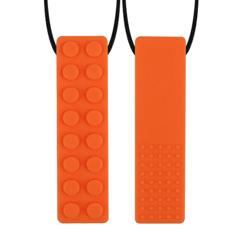 Baby Safe Silicone Brick Teether - Sensory Chew Toys for Teething Relief