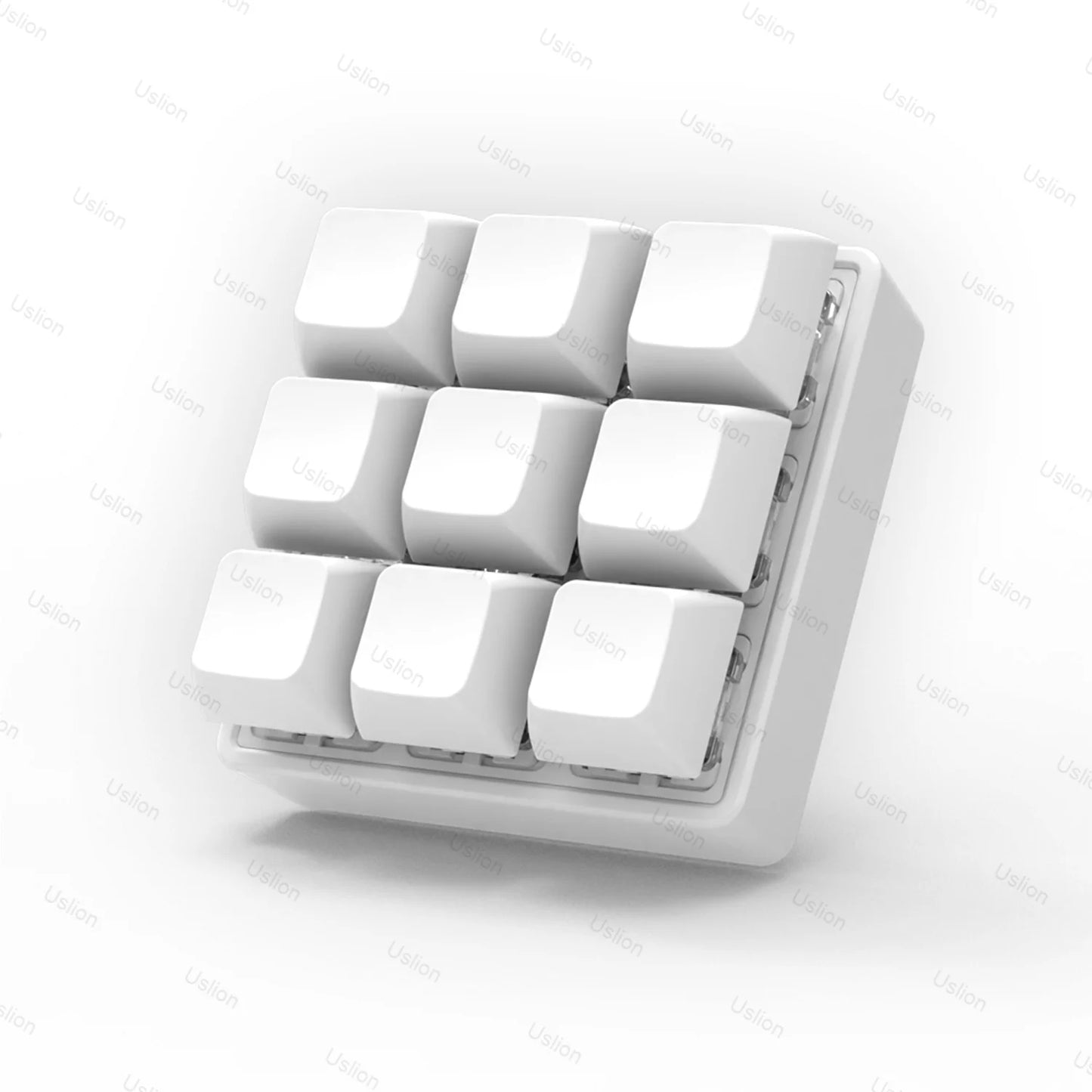 9 Keys Keyboard Key Toy Party Stress Relief DIY Fidget Button Keycap Fidget Keychain Keyboard Keychain Toys Finger Keyboard