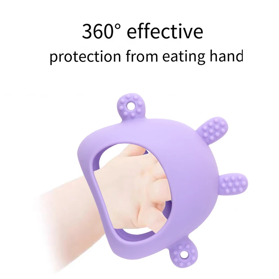 Color Kids Silicone Teether Toy BPA Free Baby 0-12 Toys Teething Gloves Sensory Toys for Kid Silicone Animal Soothing Molar Toys