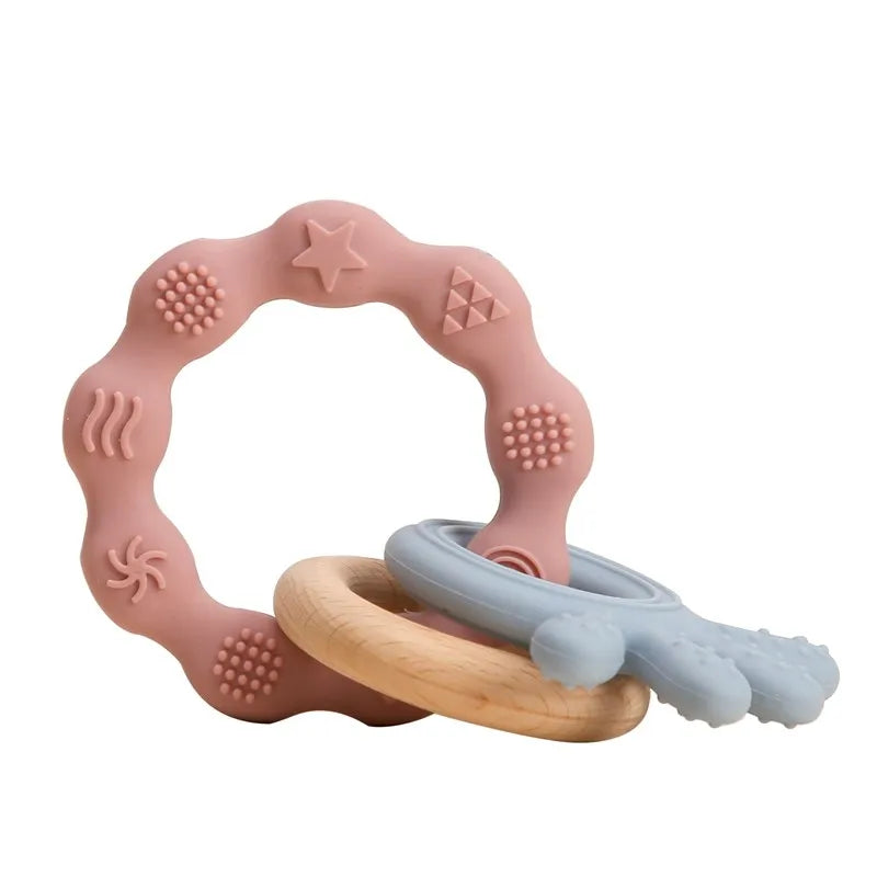 Baby Teether Gloves Kids Cartoon Bear Teething Silicone Dental Care Gums Anti-Eating Hand ​Molar Stick BPA Free ​Baby Accessorie