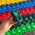 10-Piece Kids Rock Climbing Wall Hold Set - Indoor/Outdoor Playground Stones for DIY Fun