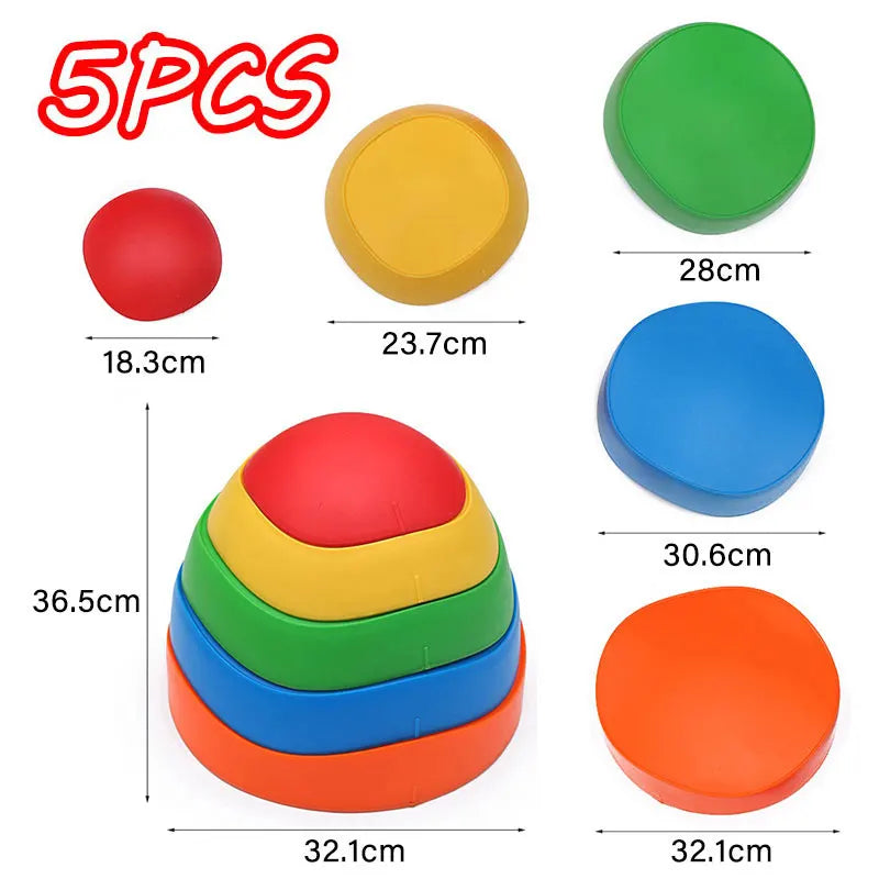 Montessori Foot Tactile Sensory Toys Kids Sensory Integration Training Balancing Game Parish Learning Materials Educational Toys