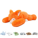 The Niuniu Daddy 20 Weighted Stuffed Animal in Fox is a soft plush toy pillow with cozy fur, perfect for adults or kids. Other colors and poses include bunny, wolf, dragon, cat, dog, and seal—ideal as cushion pillows or gifts.