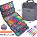 Pack Gel pens Set 120 Colored Gel Pen with 120 Refills Fine Tip Glitter Gel pens with Canvas Bag Kids Adults Coloring Books