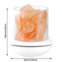 Crystal Salt Lamp with USB Aroma Purifier & LED Multicolor Night Light for Serene Bedrooms