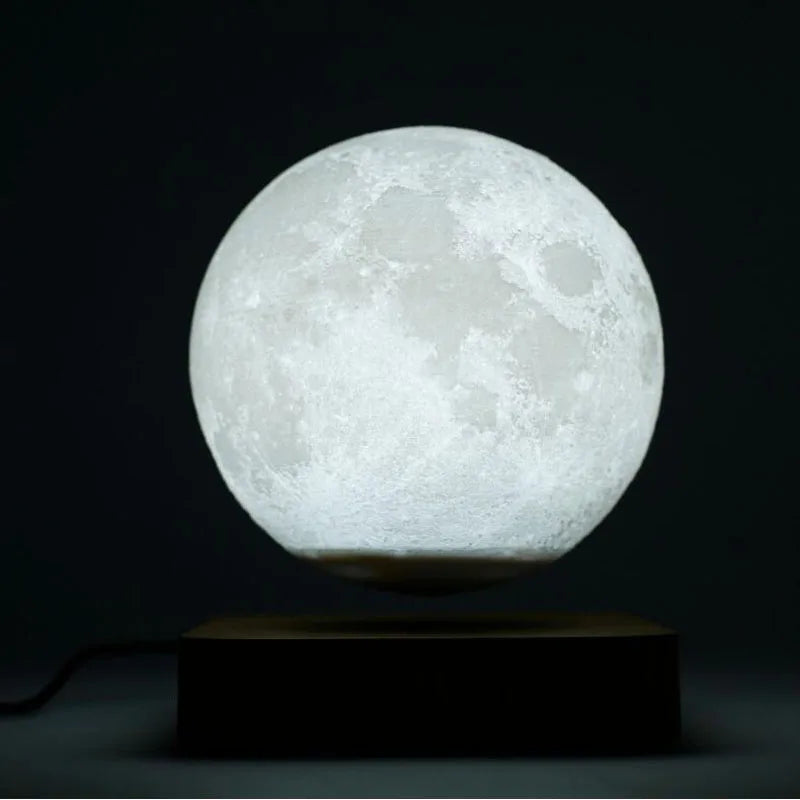 Floating Moon Lamp with Magnetic Levitation - Touch Control Night Light for Home Décor and Unique Gift