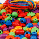 The Kindergarten Parent Garden Wooden 108 Beads Training Wear Beads Toy Early Education Enlightenment Montessori Baby Toys