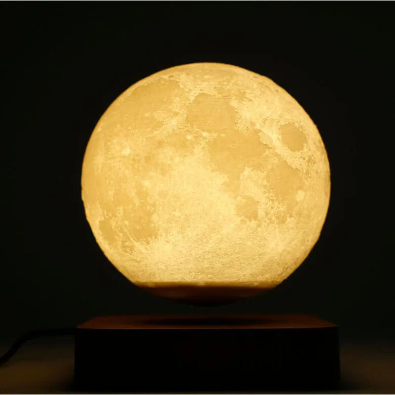 Floating Moon Lamp with Magnetic Levitation - Touch Control Night Light for Home Décor and Unique Gift