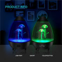 Serene Jellyfish Mood Light - USB Powered Night Lamp for Home and Office Decor