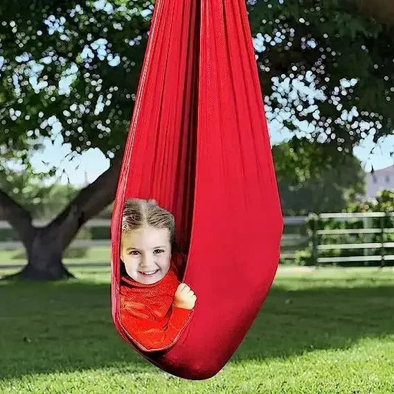 Indoor Sensory Therapy Swing Set for Kids - Portable Yoga Hammock for Autism and Relaxation