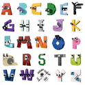 The Gobricks MOC Letters Lore A-Z English Alphabet Building Blocks Set is an educational toy for children featuring colorful 3D letter blocks with fun faces—perfect for playful learning, shipped without box.