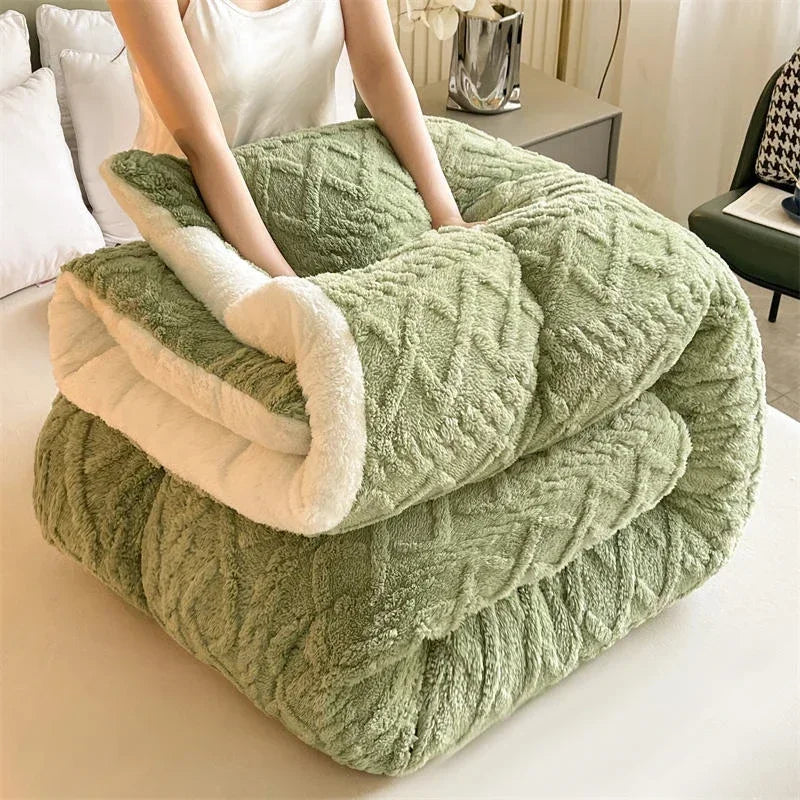 Luxurious Artificial Cashmere Weighted Blanket for Ultimate Winter Comfort