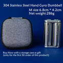 Stainless Steel Gyro Ball for Grip Strength