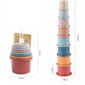 6-in-1 Baby Stacking Cups – Montessori-Inspired Educational Toy, Nesting & Bath Play for 6 Months+ Boys & Girls