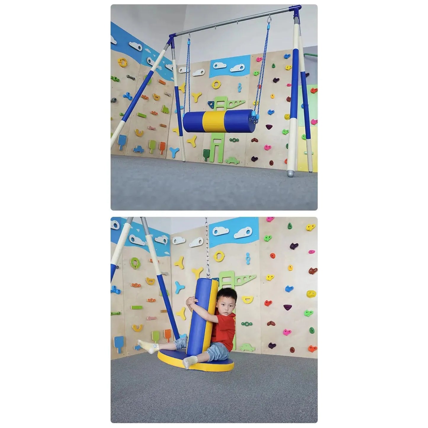 Sensory integration training equipment a cross vertical tube horizontal swing indoor children's climbing sports teaching toys