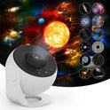 Rotating Starry Sky Projector Night Light with 12 HD Galaxy Discs for Bedroom and Home Decor