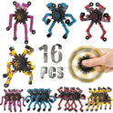 12/16PCS Creative Sensory Fidget Toys - Deformable Chain Robot Spinners for Stress Relief and Fun