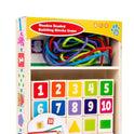 Wooden Lacing Beads and Strings Fine Motor Skills Montessori Educational