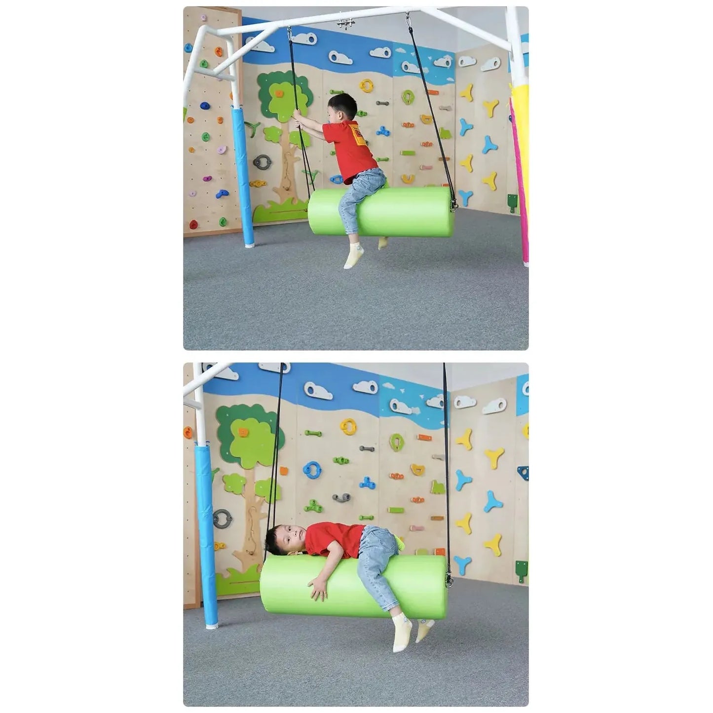 Sensory integration training equipment a cross vertical tube horizontal swing indoor children's climbing sports teaching toys