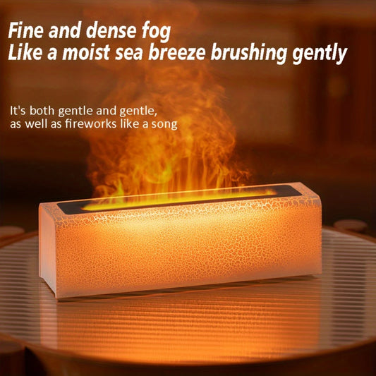 Lava Flame Cool Mist Humidifier with Color Changing Lamp - Ideal for Home, Office, and Car