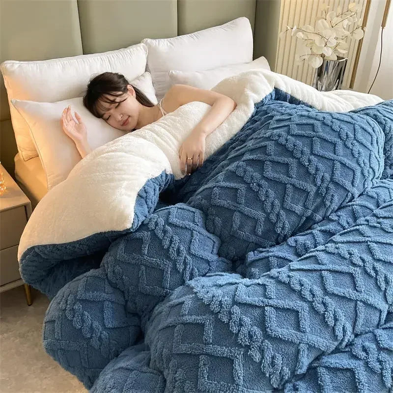 Luxurious Artificial Cashmere Weighted Blanket for Ultimate Winter Comfort