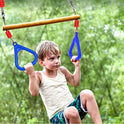 Kids Adjustable Gymnastic Rings for Indoor and Outdoor Play - Sensory Training Swing Set for Backyard Fun