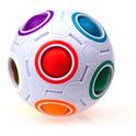 Rainbow Football Antistress Puzzle Cube - Fidget Toy for Stress Relief and Learning