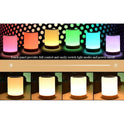 Portable Touch-Sensitive LED Night Light with Rechargeable Battery - RGB and Warm White Options for Kids' Rooms and Gifts