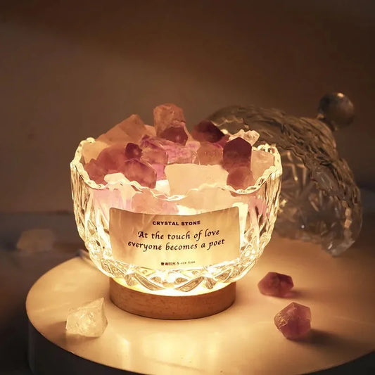 Himalayan Salt Rock LED Lamp with Color-Changing Night Light, 5 Colors & 7 Modes for Home, Office, and Yoga