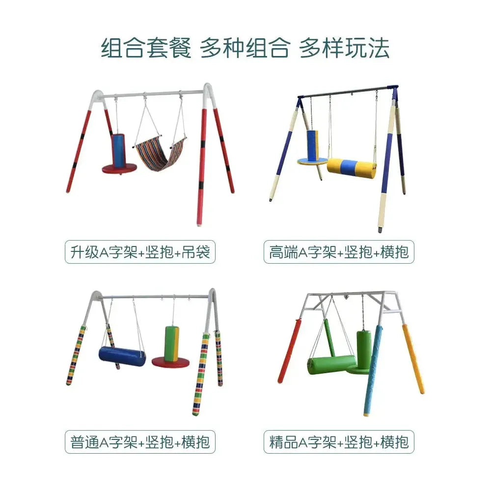 Sensory integration training equipment a cross vertical tube horizontal swing indoor children's climbing sports teaching toys