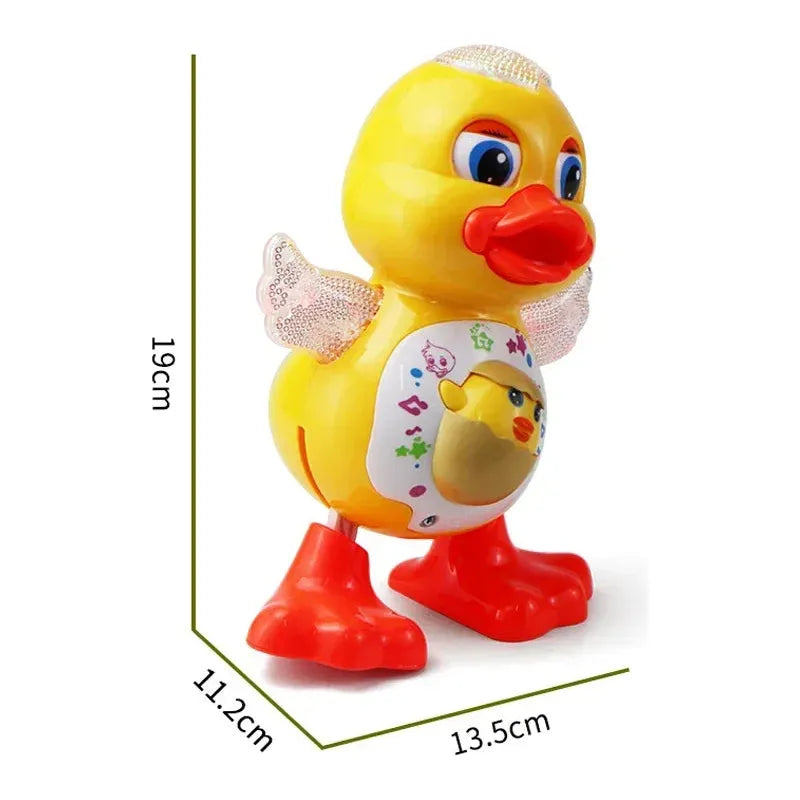 Dancing Electric Duck with Flashing Eyes and Musical Fun - Cute Educational Toy for Kids