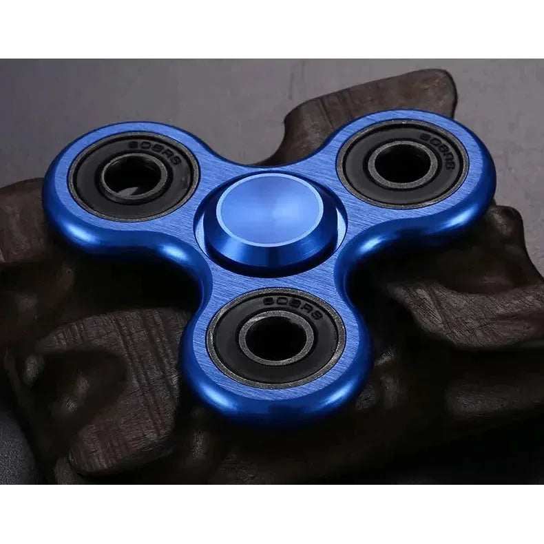 Metal Fidget Spinner Toy - Stress Relief Hand Spinner for Kids and Adults, Perfect Funny Gift