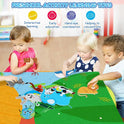 Interactive 4 IN 1 Felt Storytelling Board: Farm, Sea, Zoo & Vehicle Themes for Early Learning